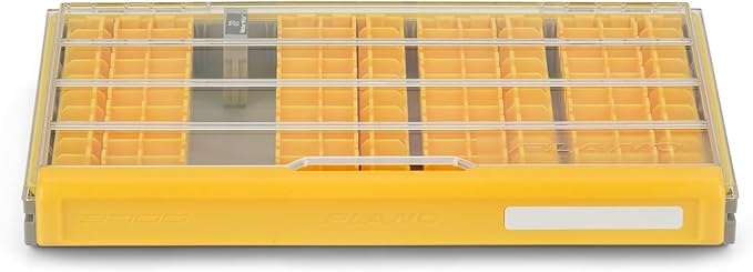 Plano EDGE 3700 Hard Minnow Box, Stores 30-50 Fishing Baits, with Rust-Preventive Rustricor, Dri-Loc Watertight Seal, WaterWick, Transparent DuraView Lid, Storage for Hard Bait and Lures