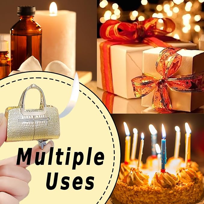 Cute Pretty Lighter - Soft Flame, Unique for Women, Candles, Camping, BBQ (No Butane Fuel) (08#)