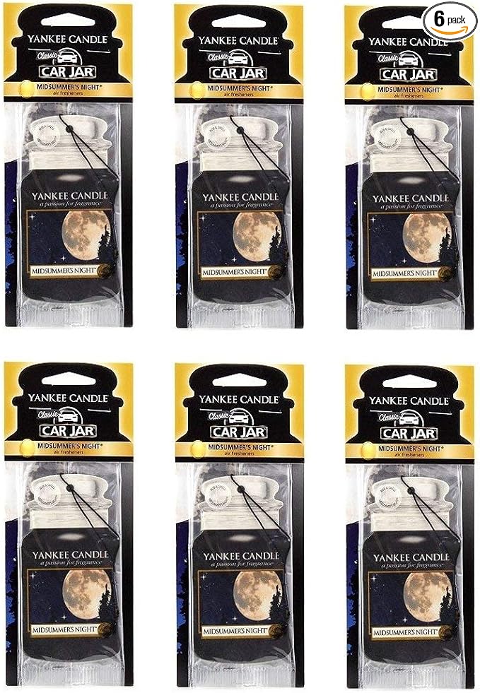 Yankee Candle Paper Car Jar, Midsummer's Night (Pack of 6)