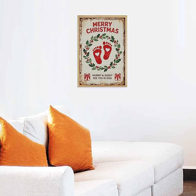 AIVKIEJK Diamond Painting Kits for Adults - Merry Christmas Painting DIY 5D Full Drill Diamond Dots Paintings with Diamonds Gem Art and Crafts Home Decor 8"x12"