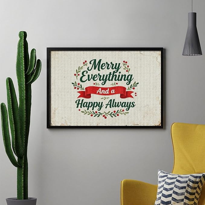 AIVKIEJK Diamond Painting Kits for Adults - Merry Christmas Painting DIY 5D Full Drill Diamond Dots Paintings with Diamonds Gem Art and Crafts Home Decor 8"x12"