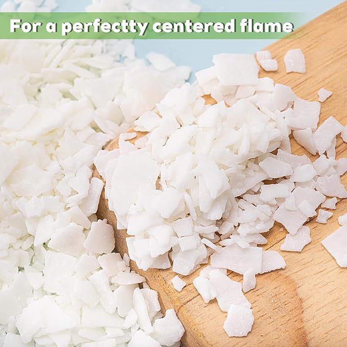 100% Natural Soy Wax Flakes for Candle Making, Eco-Friendly,Farm-Sourced, No Additives, Clean Burning, DIY Candle Supplies, Safe and Pure, 20 LBS