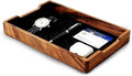 Desk Tray Organizer Drawer for Home Office, Desktop Accessories Walnut Desk Organizer Tray for Keys, Pen, Watch
