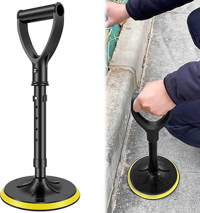 Mobility Aids Tool for Elderly, 17.3"-21.6" Height Adjustable Mobile Standing Aid Device for The Senior,Portable Stable Supports Equipment to Assist The Elderly in Getting Up from The Floor/Ground