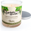 Eucalyptus Spearmint Scented Natural Soy Candle, Essential Fragrance Oils, 100% Soy, Phthalate & Paraben Free, Clean Burning, 9 Oz.