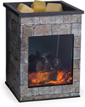 Candle Warmers ETC. Illumination Fragrance Warmer- Light-Up Warmer for Warming Scented Candle Wax Melts and Tarts or to Freshen Room, Grey Hearthstone