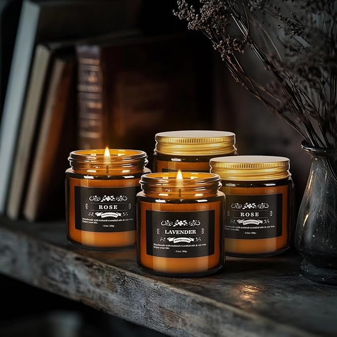 24 Packs Scented Candles for Home, 3.05oz，Soy Wax Aromatherapy Candles with 12 Fragrances, Smokeless Natural Essential Oil Candles for Relaxation, Gifts, Parties, Yoga,Home Decor