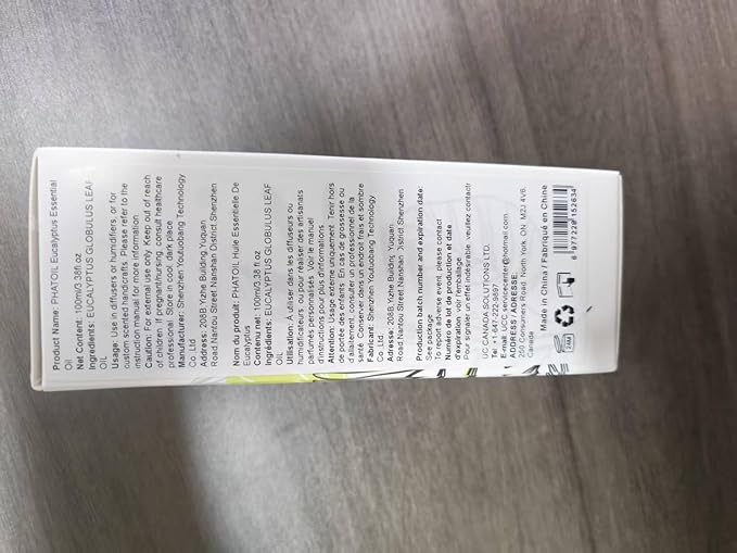 PHATOIL Pure Eucalyptus Essential Oil, 100% Pure Therapeutic Grade Premium Oil for Hair Care, Skin, Aromatherapy 3.38Fl Oz