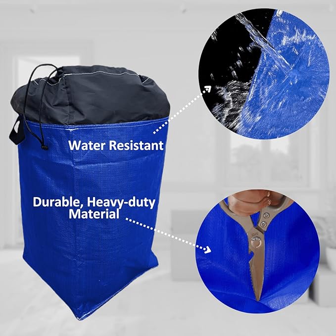 66 Gallon Moving Bags Heavy Duty Extra Large, XL Heavy Duty Extra Large Moving Bags, Storage Totes Packing Moving Boxes Supplies for College