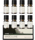 VINEVIDA [Set of 8] Masculine Scents for Candle Making, Made in USA Candle Fragrance Oil, Soap Making Essential Oils, Diffuser Oil Scents