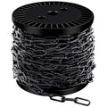 100 ft 1/12" Metal Hanging Chains Fixture Chain Decorative Chain Light Duty Chain Utility Chains for Hanging Plants, Basket, Light Fixture, Chandelier, Lamp (2mm 100ft)