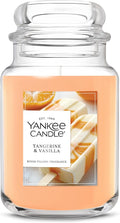 Yankee Candle Tangerine & Vanilla Scented Candle, 22oz Large Jar with up to 150 Hour Burn Time, Giftable