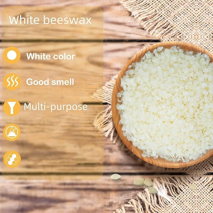 10LB Beeswax Pellets Beeswax for Candle Making Beeswax Pellets for Skin Beeswax Beads Beeswax Bulk Beeswax for DIY Making and Craft Project