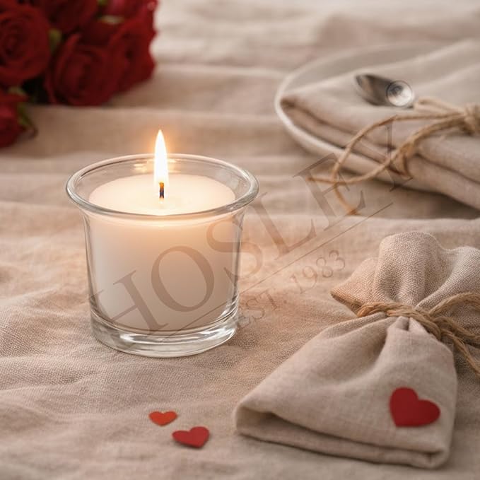 Hosley Unscented White Votive Candles, 72-Pack – Clean-Burning, Long-Lasting 10-12 Hour Burn – Ideal for Weddings, Home Décor, Spa, Events – Bulk Value for Versatile Use