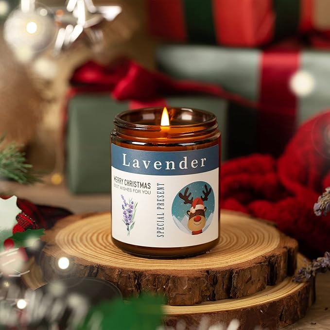 Candles for Home Scented, 4 x 7.1oz Soy Wax Candles Sets, Candles Gifts for Women Birthday Christmas