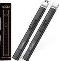 REIDEA 2 Pack Electric Arc Lighter, Windproof Flameless USB Rechargeable with Safe Button and Power Indicator for Candle, BBQ and Fireworks, Obsidian Black
