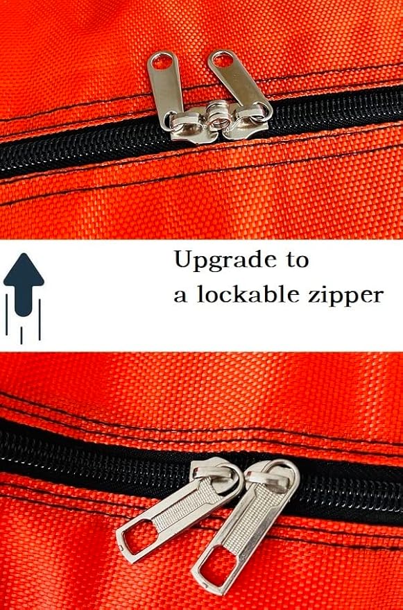 YiKitHom Extra Large Storage Duffle Bag with Zippers and Handles, Big Foldable Duffle Bag for Travel Blue 60L