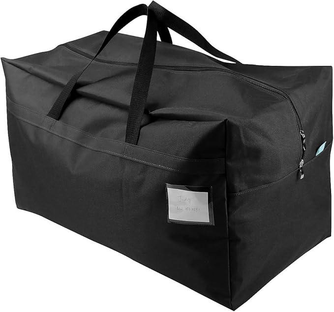 iwill CREATE PRO 100L Large Size Ornament Water Resistant Travle Duffel Tote Storage Bags with Carry Handles, Black