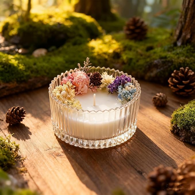 ZRLABL Candle Making Kits for Beginners, DIY Candle Making Supplies Include 10pcs Succulent Silicone Molds, 50pcs Gift Tags, 65ft Jute Twine, 6pcs Clear Candle Jars, 50pcs Candle Wicks