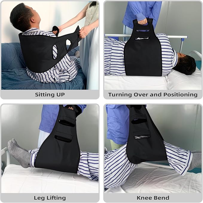 Transfer Sling, Lift Assist Gait Belts for Seniors, Transfer Belt for Elderly and Disabled, Bed Assist Mobility Belt for Patient Care