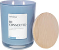 Carolina Be Connected Scented Candle, 16 oz Cypress & Patchouli Scented, 2 Wick Wellness Relaxing Candle, 60H Burn Time, Ideal for Creating a Welcoming Home - Made in The USA