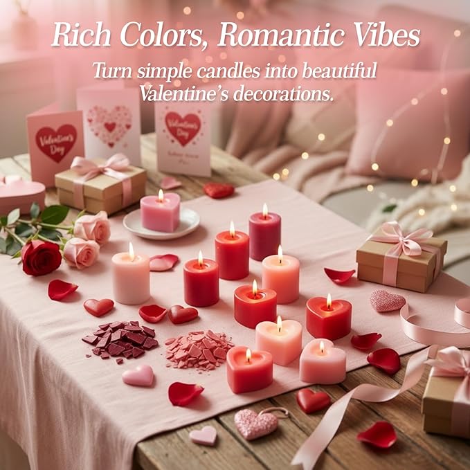 MAQIHAN Candle Dye for Soy Wax Candle Making - 16 Vibrant Colors Wax Dye for Soy Candle Making,Bulk Candle Soy Wax for Candle Making Supplies,Wax Coloring Dye for DIY Candle,Safe and Natural