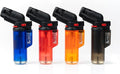 Crocs Torch Lighter, Refillable Butane Torch Lighters, Windproof Lighters with Butane Included for BBQ, Grill, Candles, Campfires, Cooking Torch Lighter with Safety Lock and Ready to Use - 4 Pack
