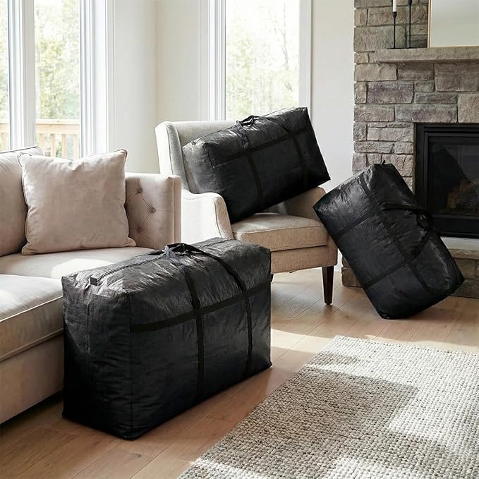 Extra-large Tarp Storage Bag (Black, 21Gal/80L)