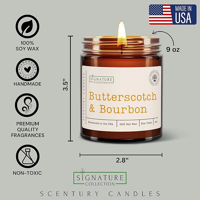 Pumpkin Spice Buttercream Fall Scented Candle, Many Scents to Choose from, All Natural Non-Toxic Soy Wax, Handmade in The USA (Pumpkin Spice Buttercream)