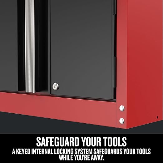 CRAFTSMAN Garage Storage Cabinet, Metal, Wall Mounted, 2-Door (CMST21802RB)