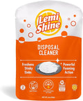 Lemi Shine Garbage Disposal Cleaner and Deodorizer Powered By Citric Acid | Foam Cleaner For Kitchen Garbage Disposal with a Natural, Fresh Lemon Scent (2 Count)
