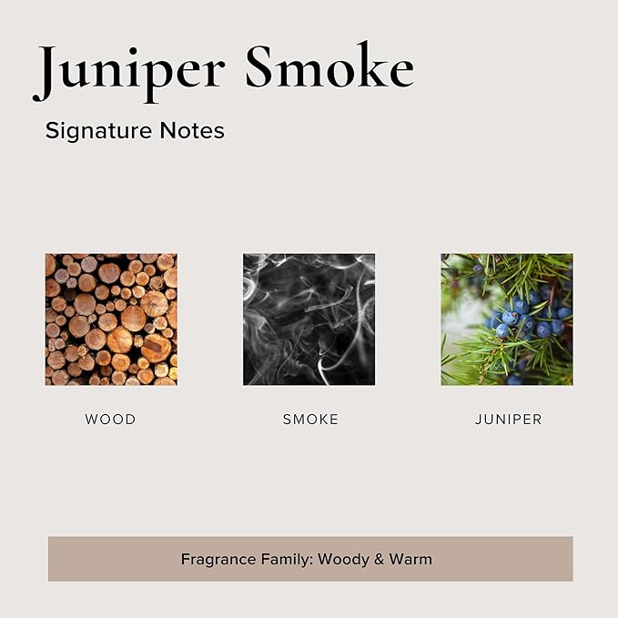 Broken Top Juniper Smoke Pure Soy Candle | 9 oz. | Wood, Smoke & Juniper 50-Hour Burn Time. Natural Cotton Wick, Vegan, No Parabens, No Phthalates