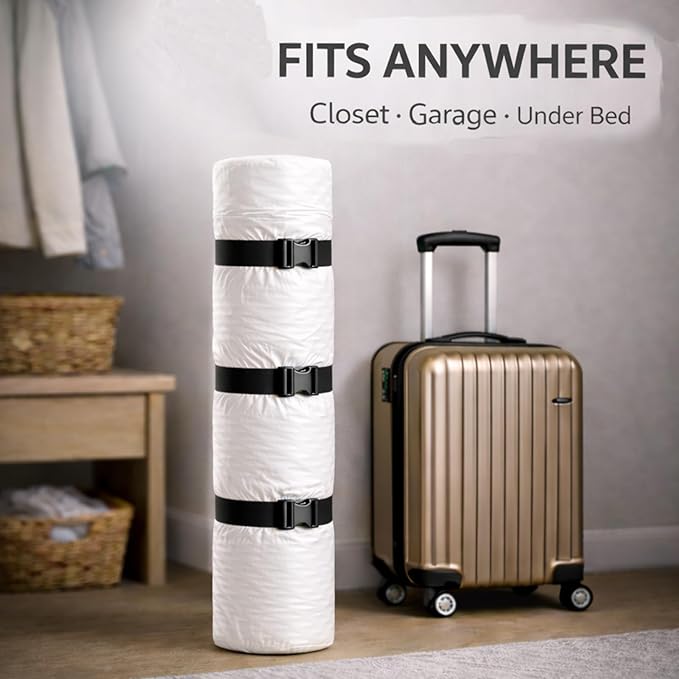 Mattress Vacuum Bag for Moving and Storage – Heavy Duty Compression Bag with Straps, Vacuum Bag for Memory Foam Mattress (Queen/Full)