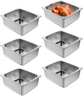 Steam Table Pan Hotel Pans: 1/2 Half Size 6 Pack 6 Inch Deep Stainless Steel Hotel Pan for Food - Commercial Catering Pan for Hotel Restaurant Buffet Party Supplies