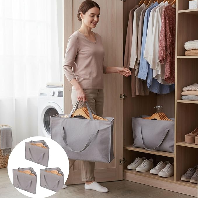 Clothes Hanger Storage Bag for Closet Organization and Portable Wardrobe Solutions