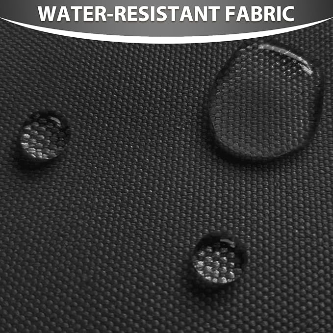 Waterproof Canvas Fabric by The Yard 58inch 600D Upholstery Material Polyester Fabric Outdoor Water Resistant Fabric for Sewing Chair Patio Cushion Purse Bag Interior, 10 Yard Black