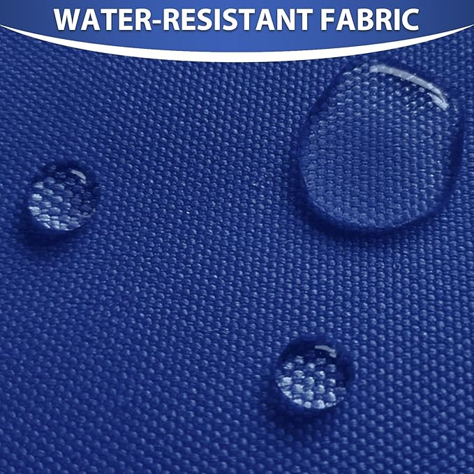 Waterproof Canvas Fabric by The Yard 58inch 600D Upholstery Material Polyester Fabric Outdoor Water Resistant Fabric for Sewing Chair Patio Cushion Purse Bag Interior, Pre Cut 1 Yard Royal Blue