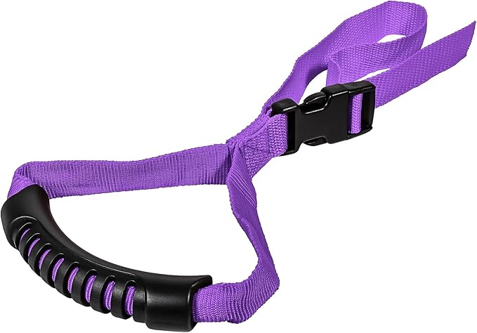 E-cowlboy Auto Cane Grab Handle Adjustable Standing Aid Safety Support Bar Nylon Grip Mobility Assist Device (Purple)