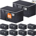 Fabspace Moving Bags Heavy Duty with Strong Zippers and Handles Collapsible Moving Supplies, Storage Totes for Packing & Moving Storing 93L 10Pack
