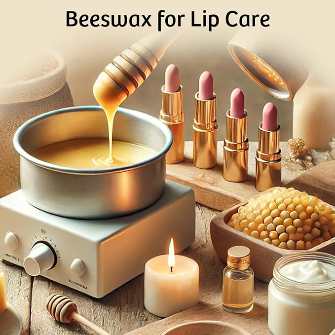 Beeswax Pellets for Candle Making – 5lb/10lb/20lb – Natural Beeswax for Candles, Lip Balms, and Skincare – White Beeswax for DIY Projects – Ideal for Beginners and Experts（5lb）