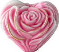 Round Rose Flower Heart Cylinder Candle & Resin Mold - Resin Casting Silicone Molds for Home Decor & Candle Making Wave Spiral Mold