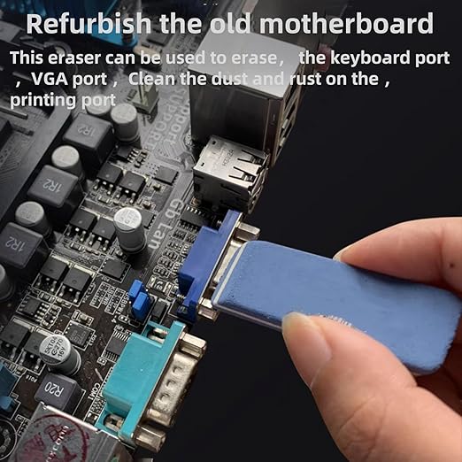 Circuit Board Cleaner.GPU Graphics Card Cleane Repair Conductive Contact.Effectively Remove Stains,Oxidation,Dust from Surface &Motherboard Connecting Finger.PCB Gold Finger Eraser Cleane 3Pcs