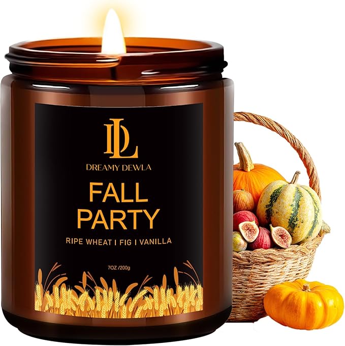 Winter Candle | Holiday Party Scented Candles - Christmas Home Decor, 7oz Fall Winter Soy Candle with 50hr Burn Time, Holiday Christmas Gifts for Women Men