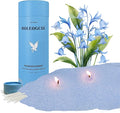 Bluebell Flower Scent Pearled Candle 18oz(1.1lb) with 30 Cotton Wicks -MANNYCOM Light Blue Refillable Candles Burns up to 110 Hours Perfect for Home Decorative DIY