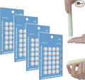 White Wax Candle Adhesive Dots - Unscented Sticky Dots for Taper Candles,Secure & Traceless Hold,Easy Clean DIY Candle Holders,Wedding & Home Decor 96/Pack