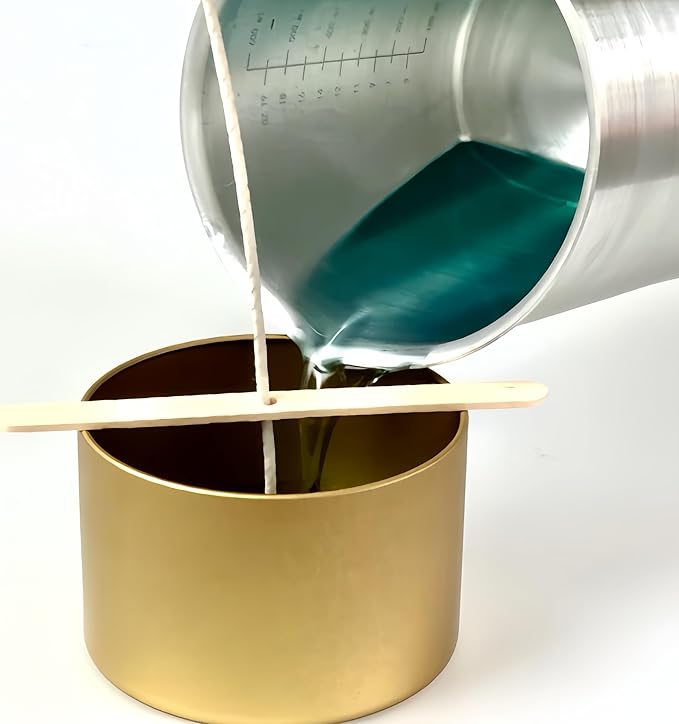 100 pcs 6" ECO Candle Wicks for Candle Making Coated with Natural Soy Wax, Low Smoke Cotton Threads Woven with Paper with 20 pcs Candles Wicks Stickers & Wicks Centering Device