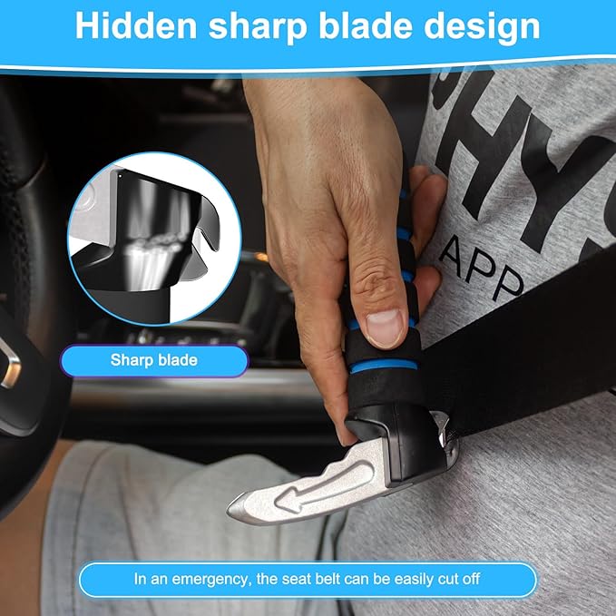 Shouken 3 in 1 Car Door Handle for Elderly-Car Handle Assist - Vehicle Support - Standing Mobility Aid Tool -Door Latch for Seniors