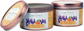 Aroma Naturals Tin Candle Essential Oil Natural Soy Scented, Lavender and Tangerine, 2 Count