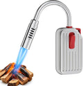 Megainvo Butane Lighter Torch Long Lighter Gas Refillable Fireplace with Adjustable and Continuous Flame, Long Neck Camping for Candle Fireplace Grill Camping (No Butane Included)