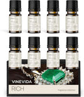 VINEVIDA [Set of 8] Rich Scents for Candle Making, Made in USA Candle Fragrance Oil, Soap Making Essential Oils, Diffuser Oil Scents